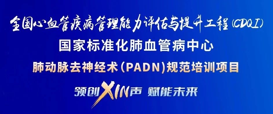 直播预告丨12月10日，领创XIN声，赋能未来——肺动脉去神经术（PADN）规范培训项目系列课程 第五期